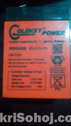 6V 4.5AH lead-acid battery+ transformer